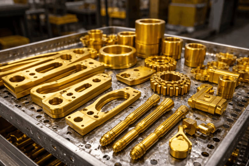 Type II Gold Color Anodizing Sample - Elite Anodizing Chennai