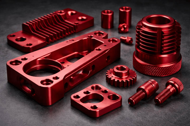 Type III Red Hardcoat Anodizing - Elite Anodizing Chennai